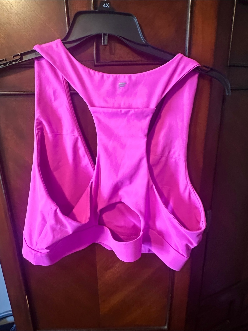 Fabletics V-Neck Sports Bra in Hot Pink - Picture 3 of 3